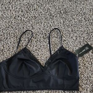 INC INTERNATIONAL CONCEPTS Elegant Black Lace Bralette large